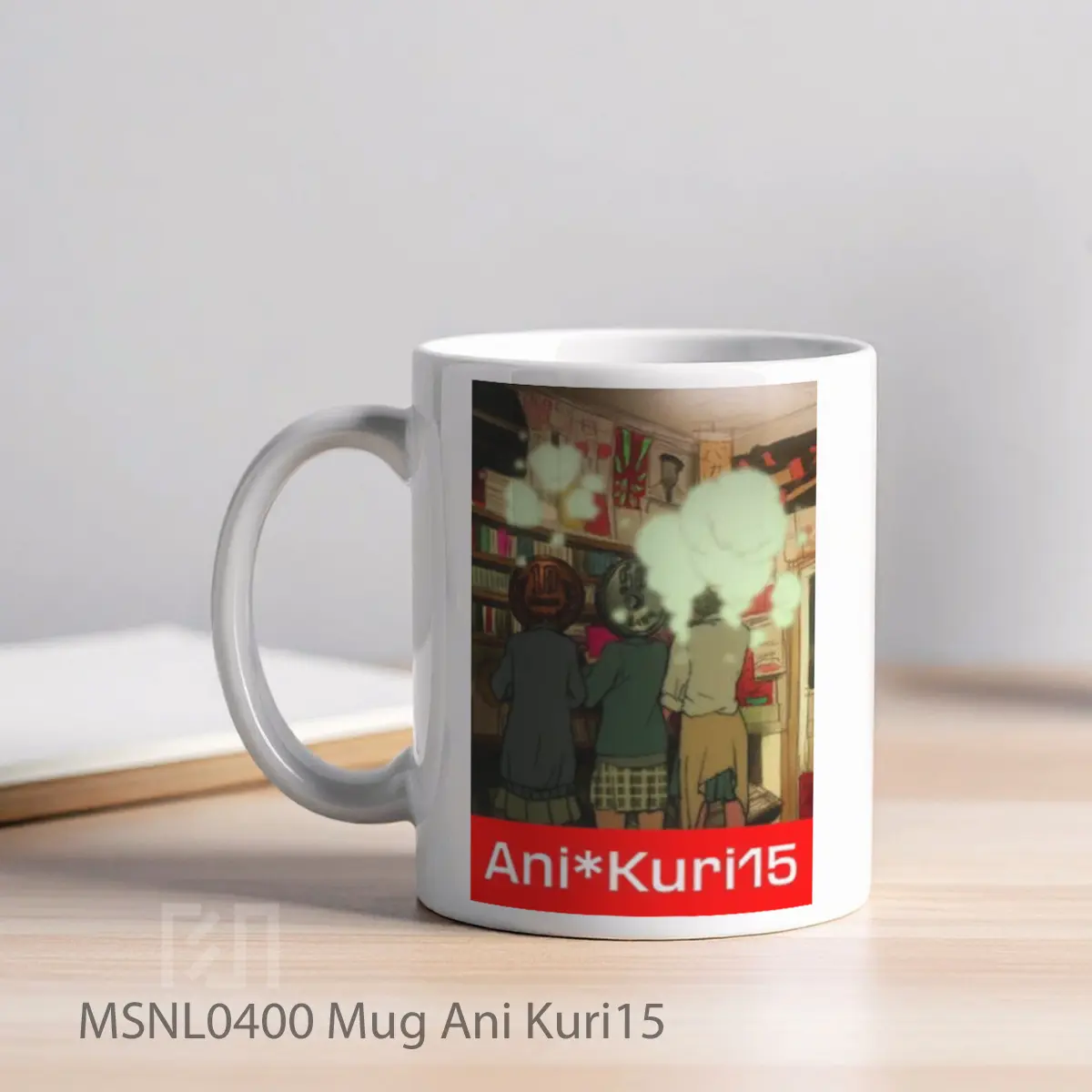 Mug Ani Kuri15 Gelas Keramik Tema Film MSNL0400 - Tampak Kiri