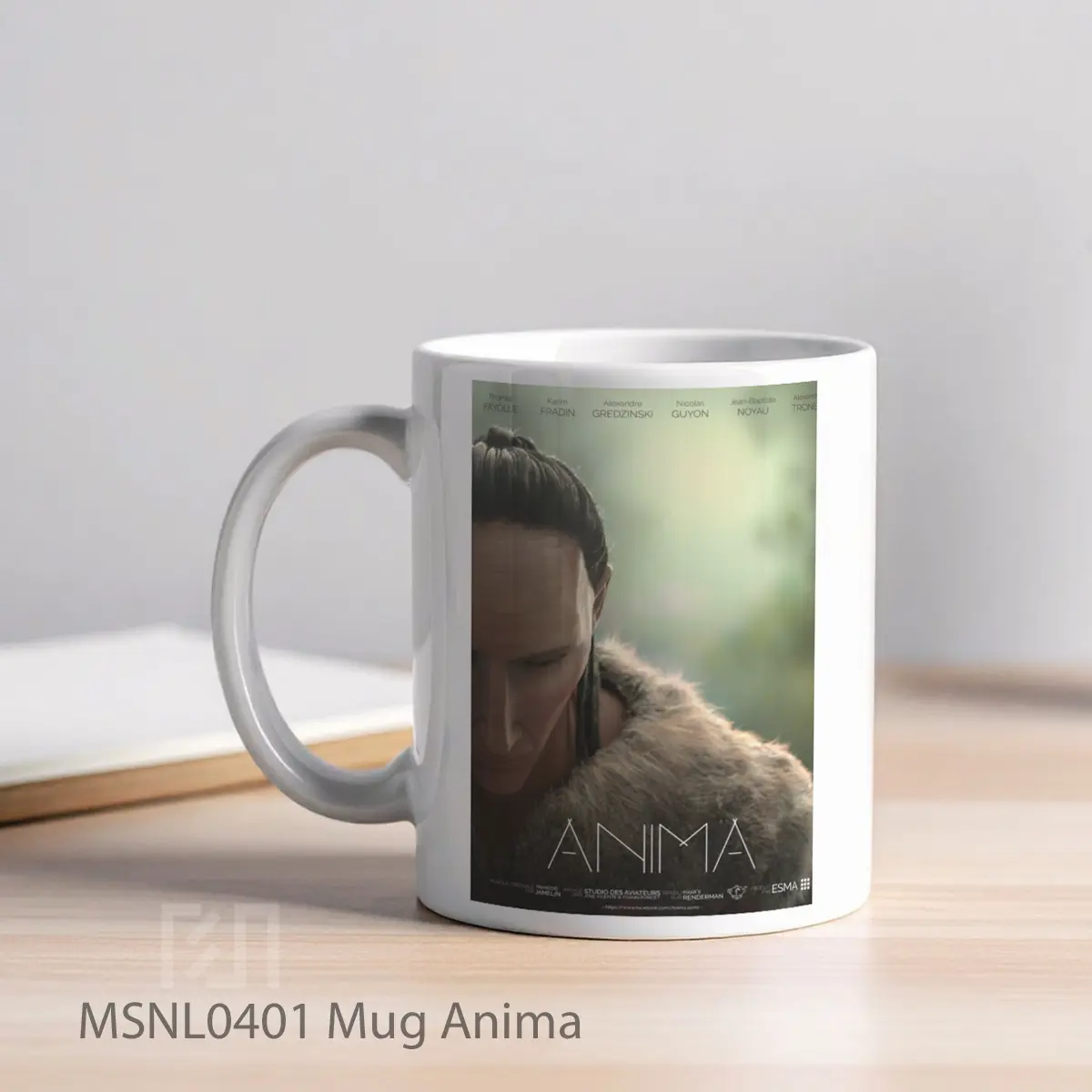 Mug Anima Gelas Keramik Tema Film MSNL0401 - Tampak Kiri