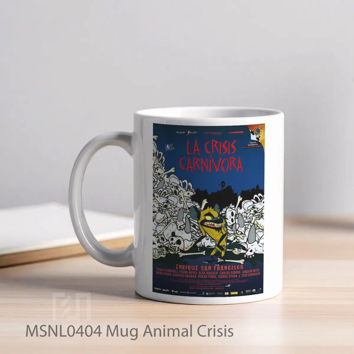 Mug Animal Crisis Gelas Keramik Tema Film MSNL0404 - Tampak Kiri