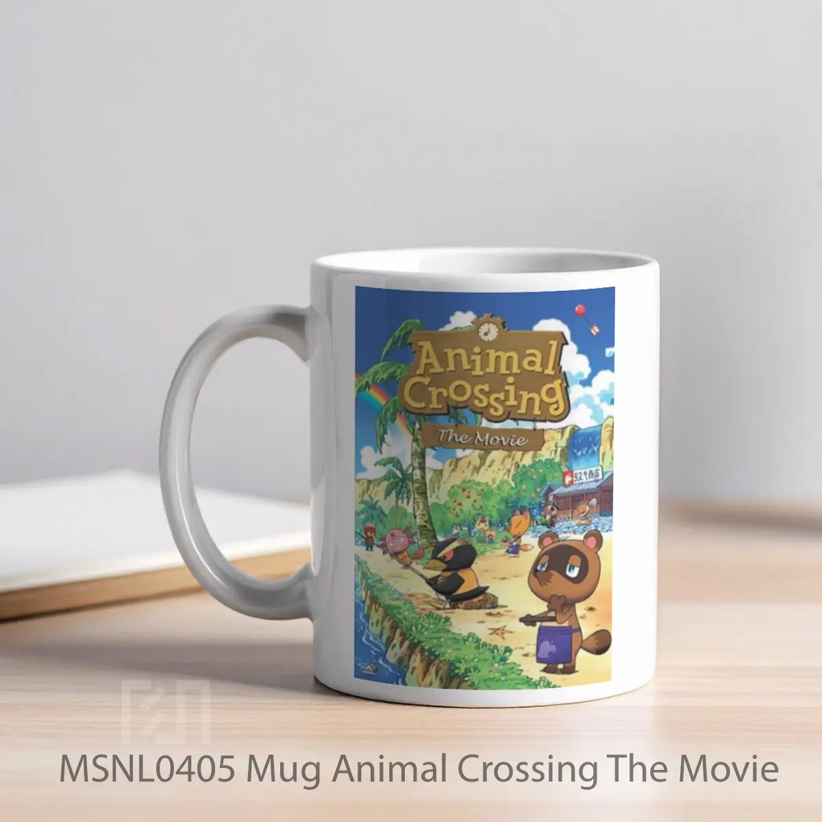 Mug Animal Crossing The Movie Gelas Keramik Tema Film MSNL0405 - Tampak Kiri