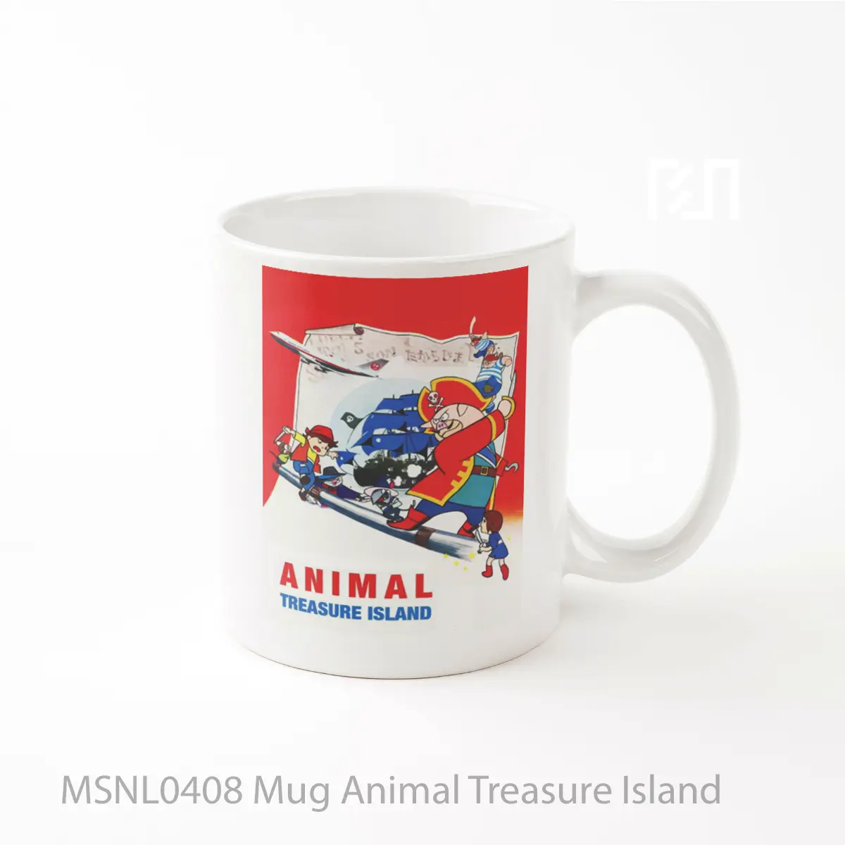 Mug Animal Treasure Island Gelas Keramik Tema Film MSNL0408