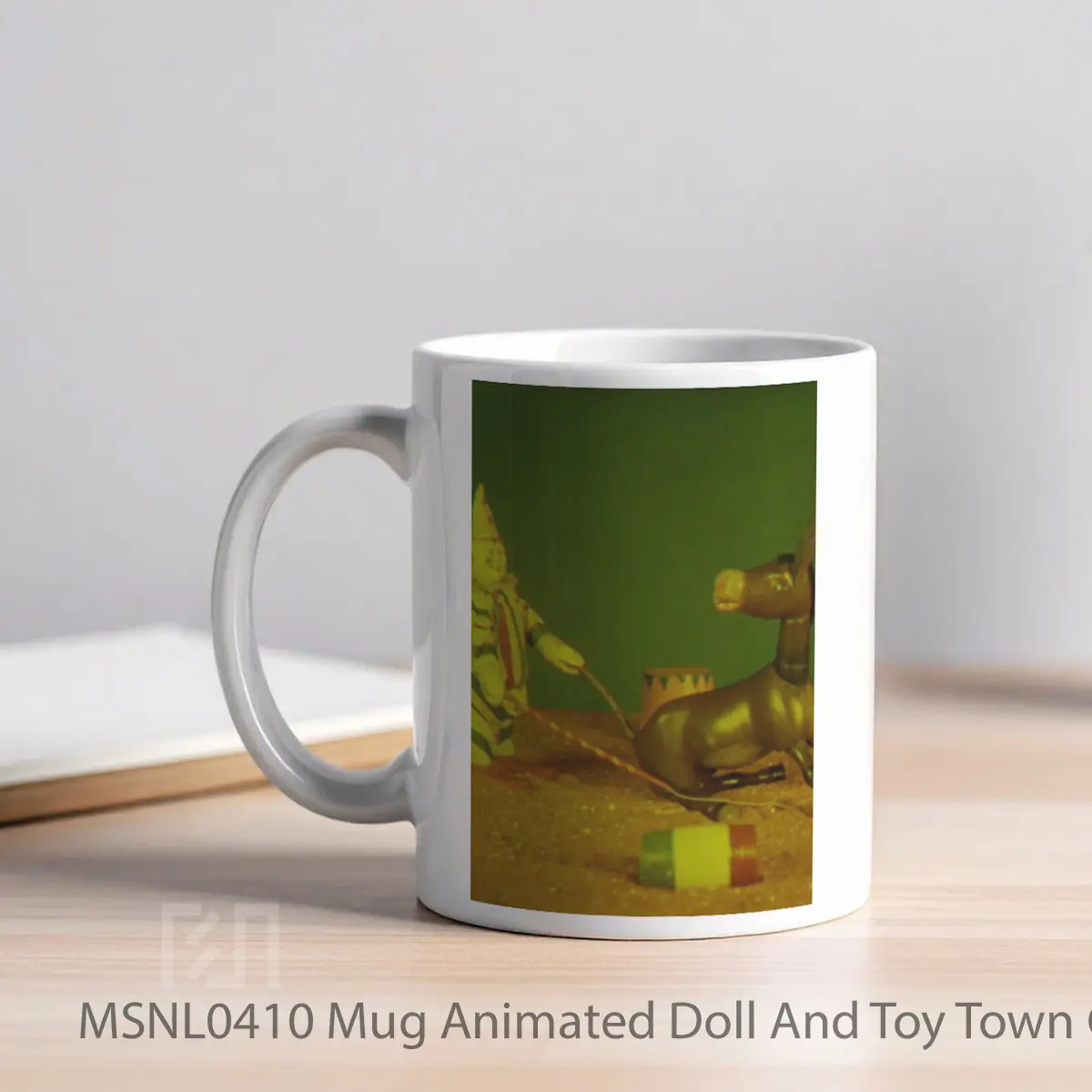 Mug Animated Doll And Toy Town Circus Gelas Keramik Tema Film MSNL0410 - Tampak Kiri