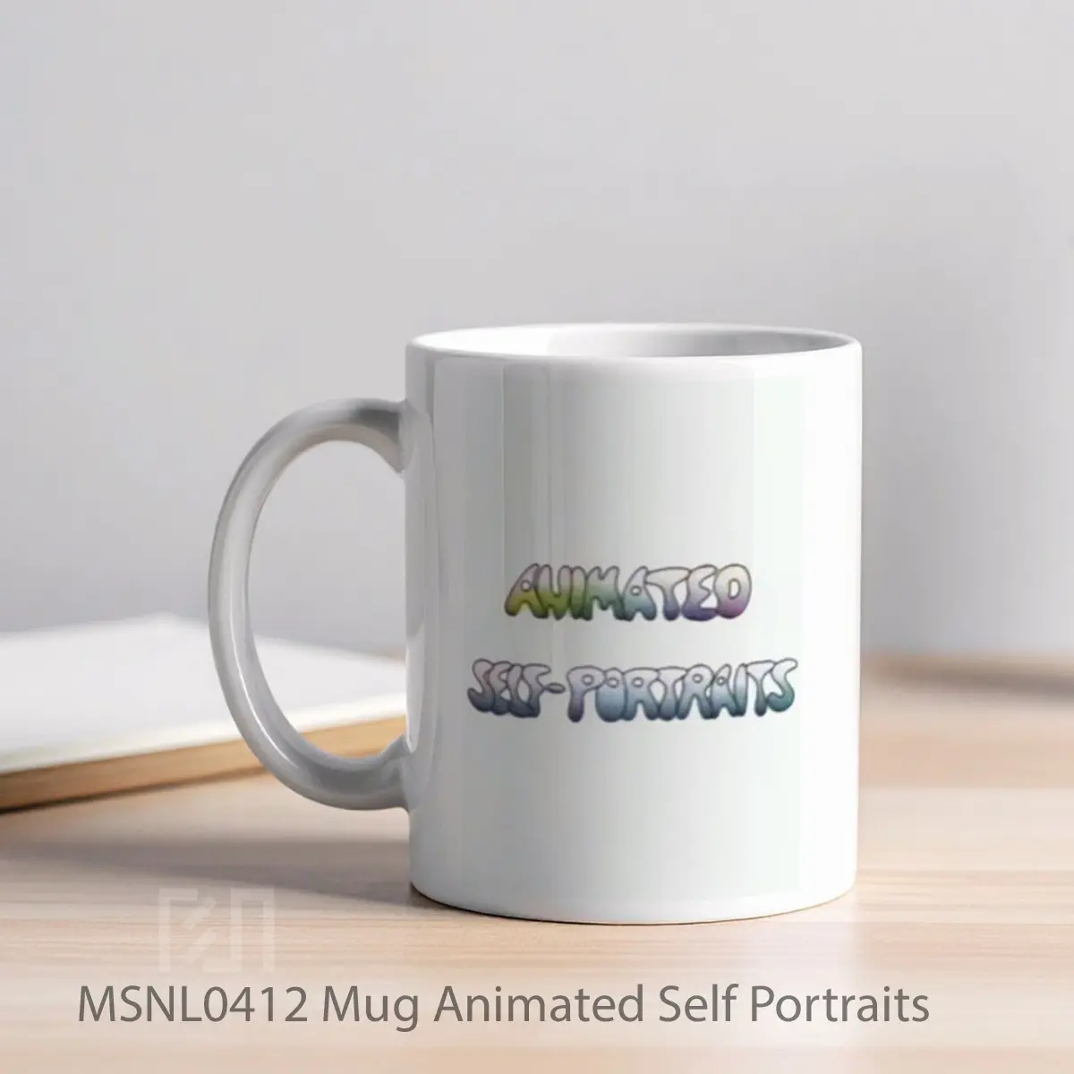 Mug Animated Self Portraits Gelas Keramik Tema Film MSNL0412 - Tampak Kiri