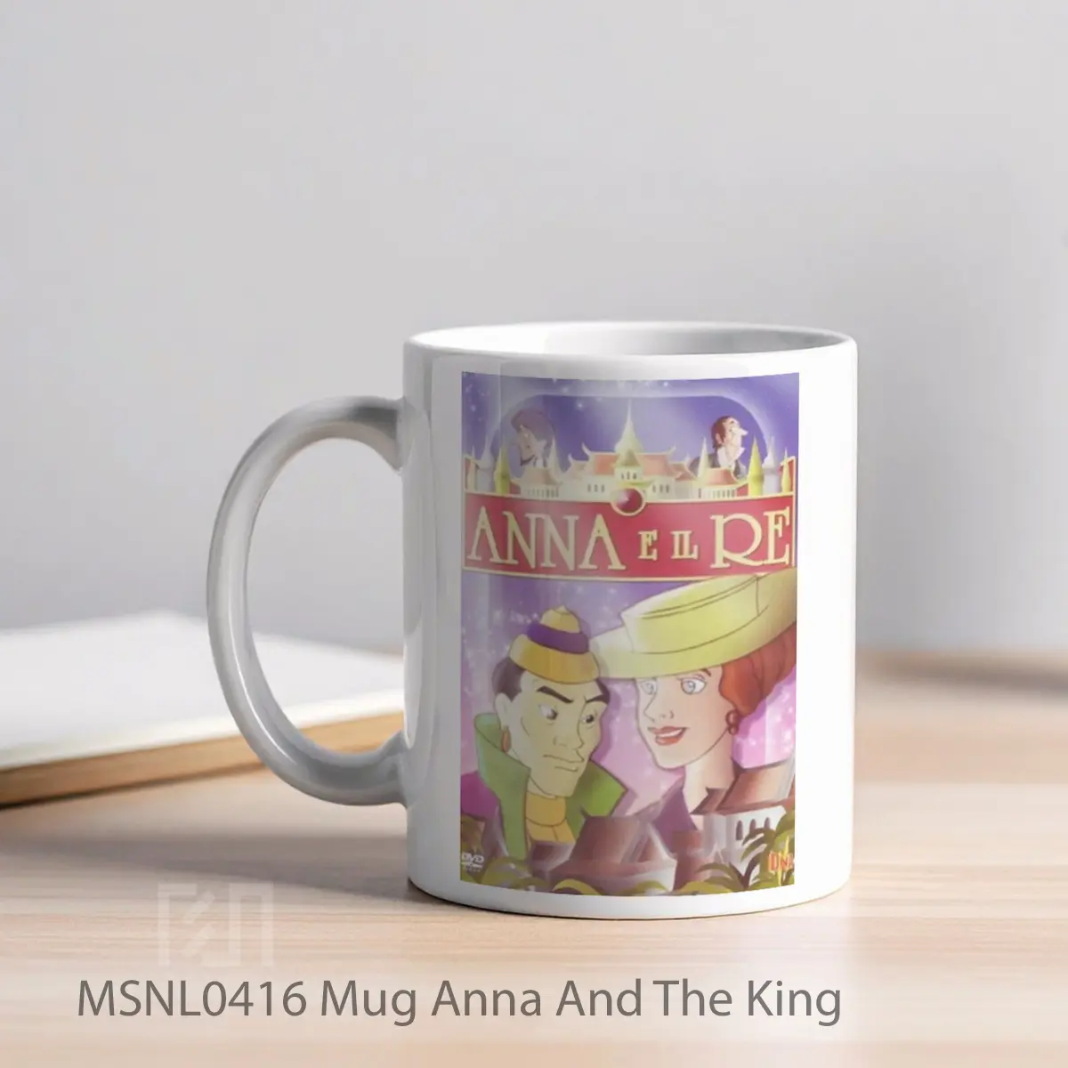 Mug Anna And The King Gelas Keramik Tema Film MSNL0416 - Tampak Kiri