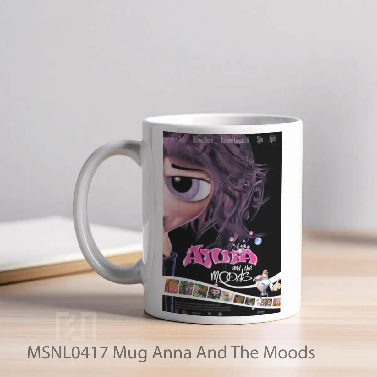 Mug Anna And The Moods Gelas Keramik Tema Film MSNL0417 - Tampak Kiri