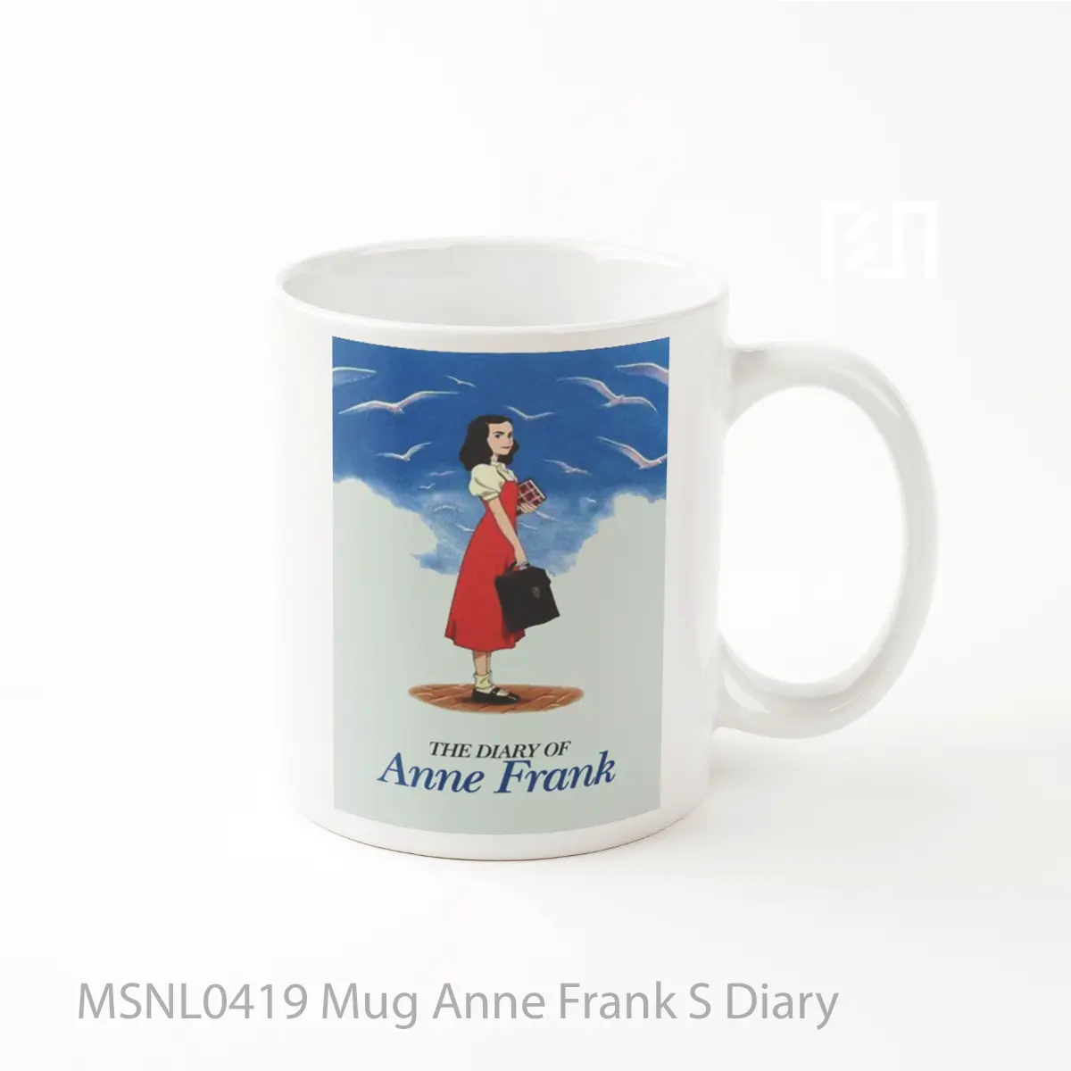 Mug Anne Frank S Diary Gelas Keramik Tema Film MSNL0419