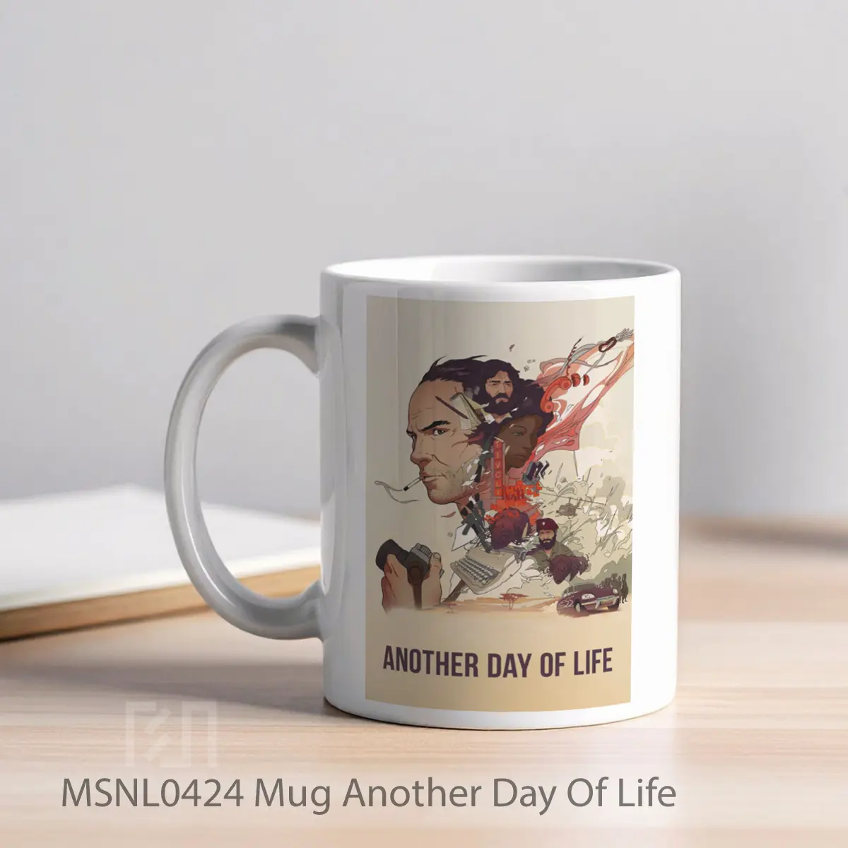 Mug Another Day Of Life Gelas Keramik Tema Film MSNL0424 - Tampak Kiri