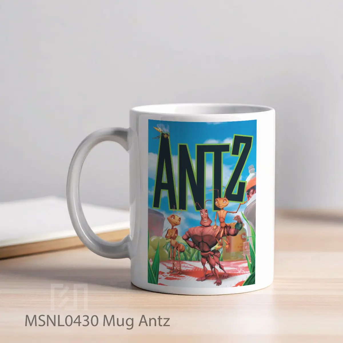 Mug Antz Gelas Keramik Tema Film MSNL0430 - Tampak Kiri