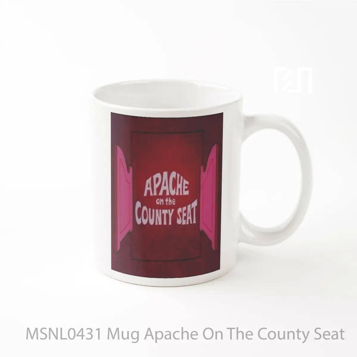 Mug Apache On The County Seat Gelas Keramik Tema Film MSNL0431