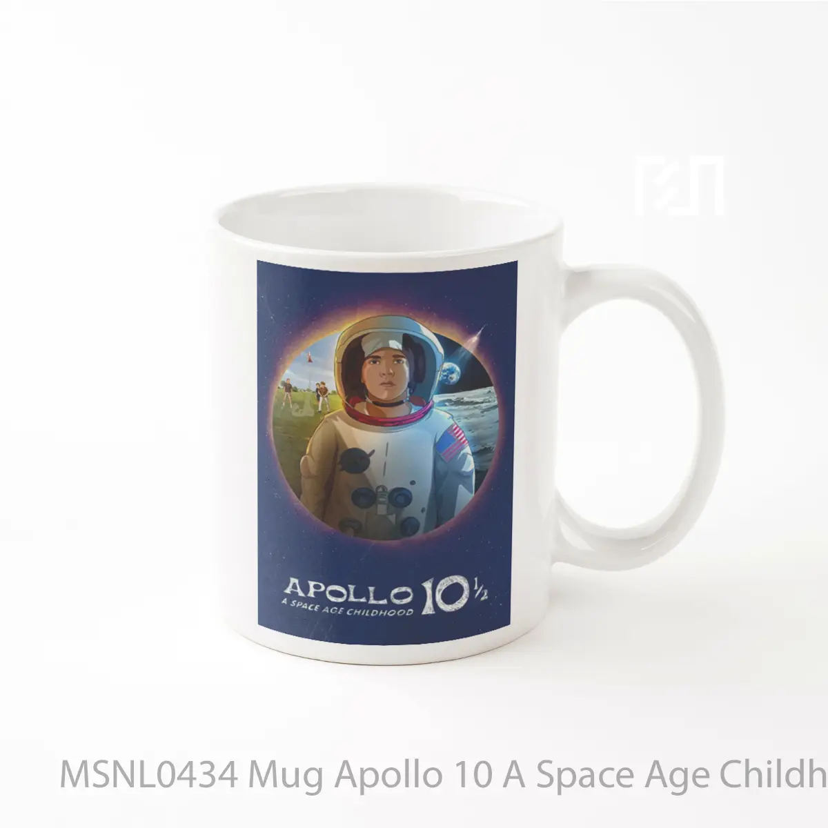 Mug Apollo 10 A Space Age Childhood Gelas Keramik Tema Film MSNL0434