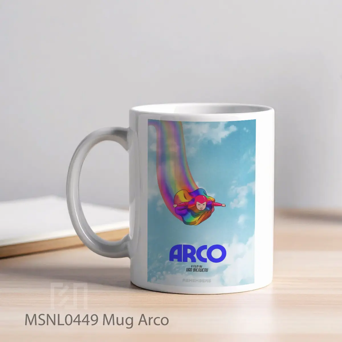 Mug Arco Gelas Keramik Tema Film MSNL0449 - Tampak Kiri