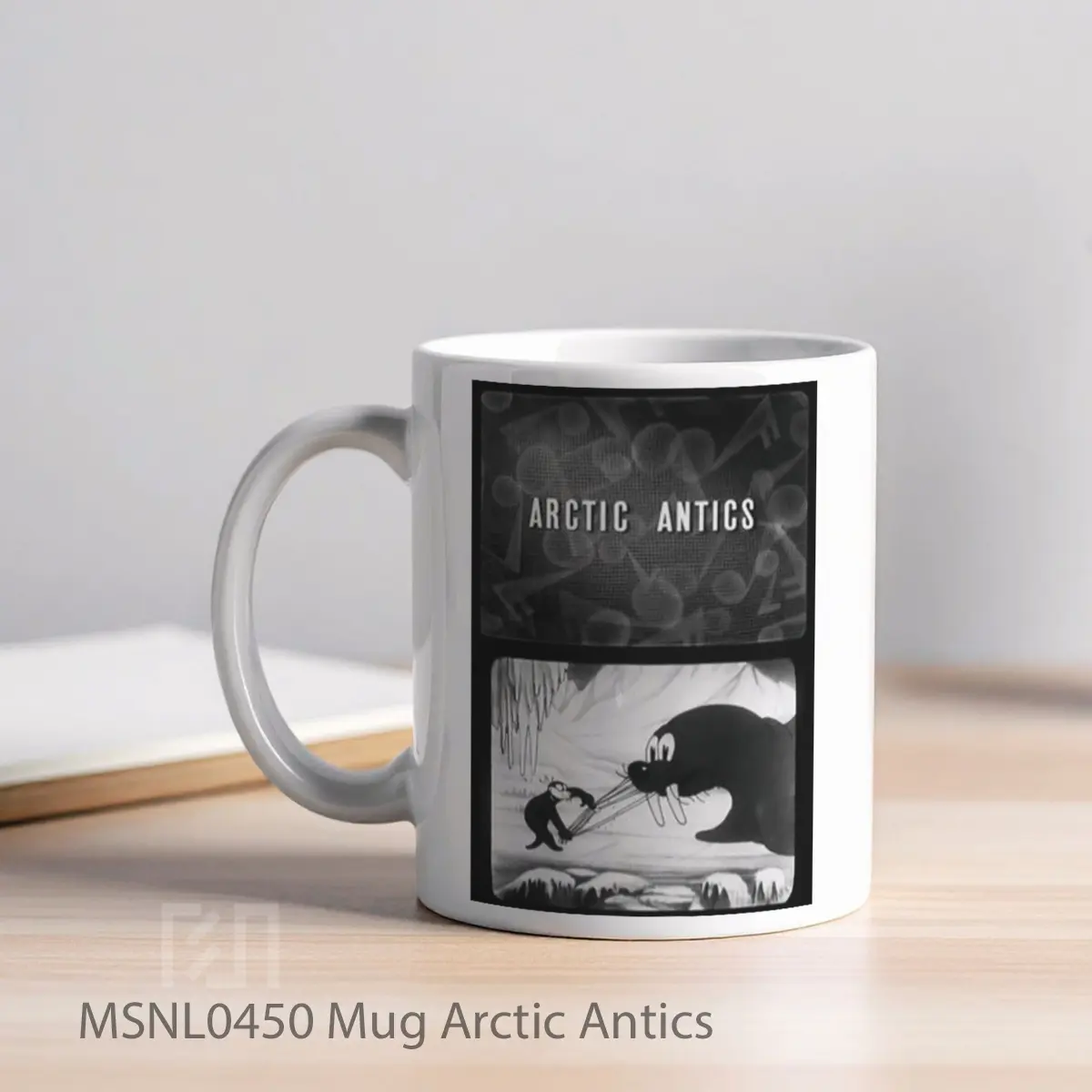 Mug Arctic Antics Gelas Keramik Tema Film MSNL0450 - Tampak Kiri