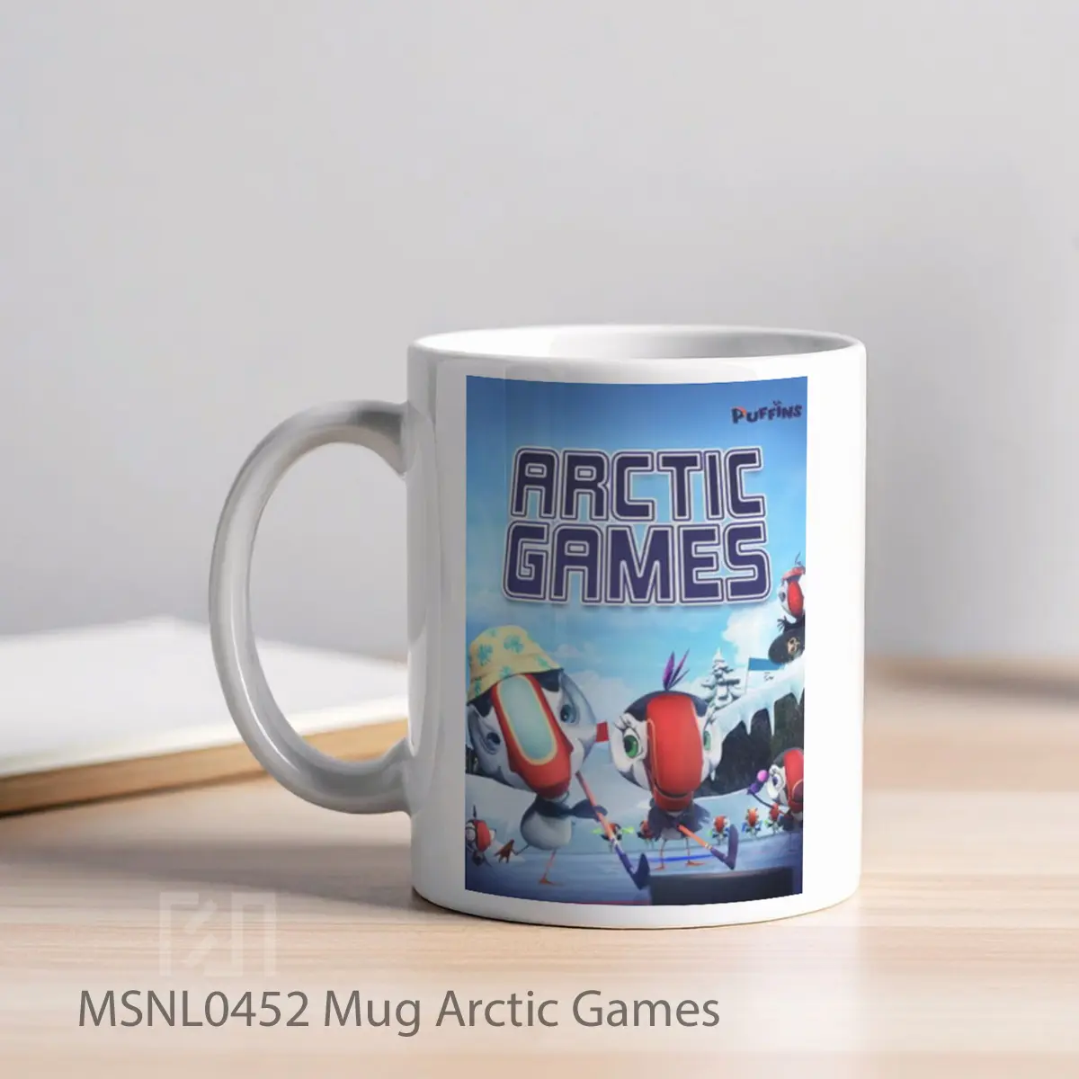 Mug Arctic Games Gelas Keramik Tema Film MSNL0452 - Tampak Kiri