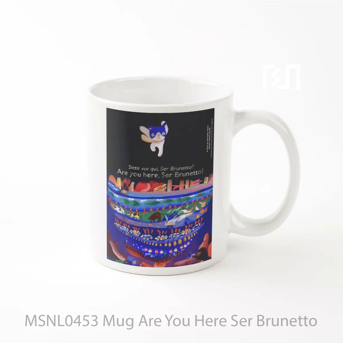 Mug Are You Here Ser Brunetto Gelas Keramik Tema Film MSNL0453