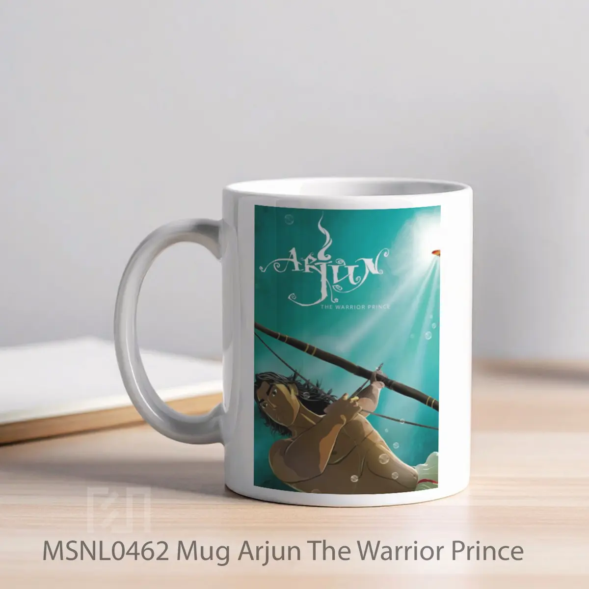 Mug Arjun The Warrior Prince Gelas Keramik Tema Film MSNL0462 - Tampak Kiri