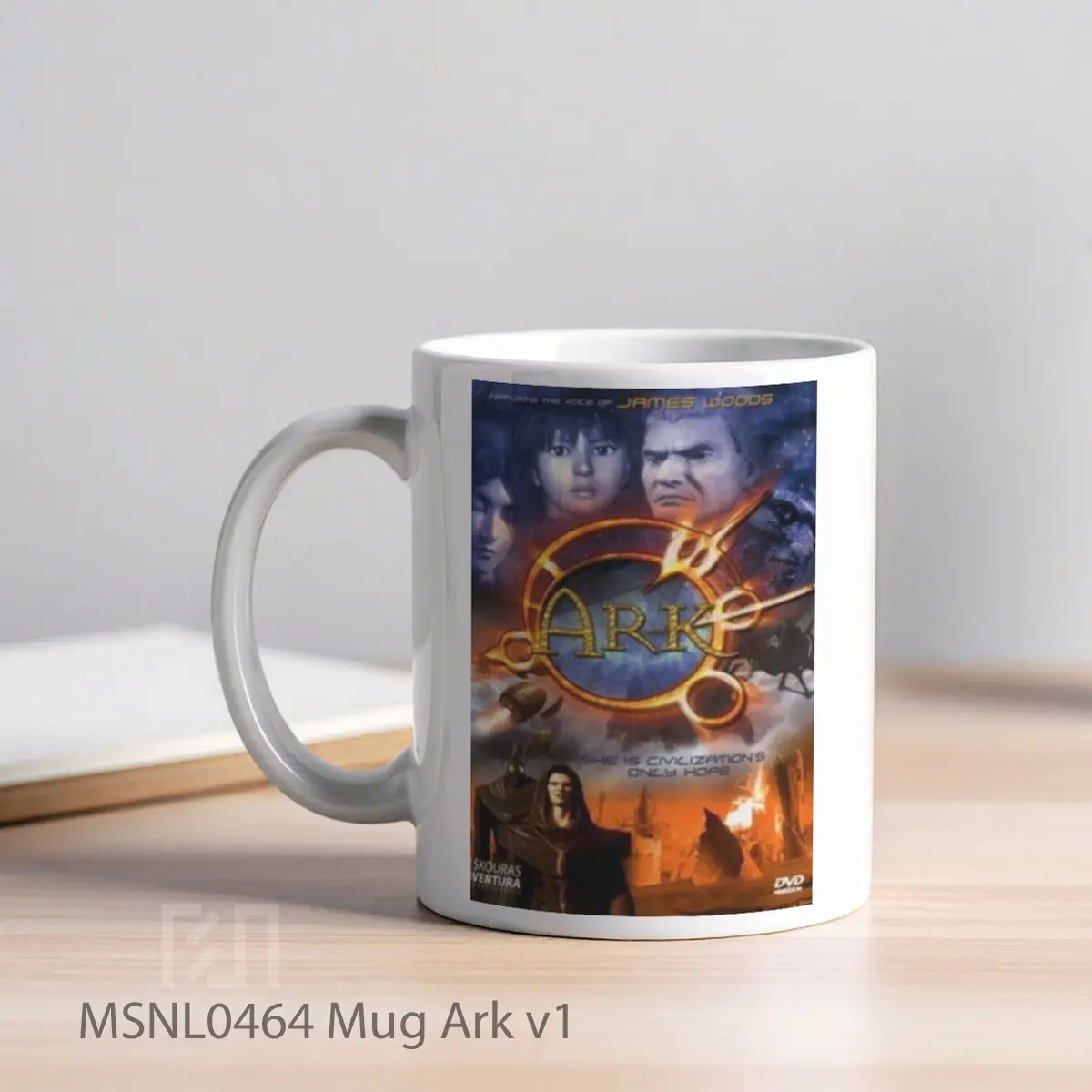 Mug Ark V1 Gelas Keramik Tema Film MSNL0464 - Tampak Kiri