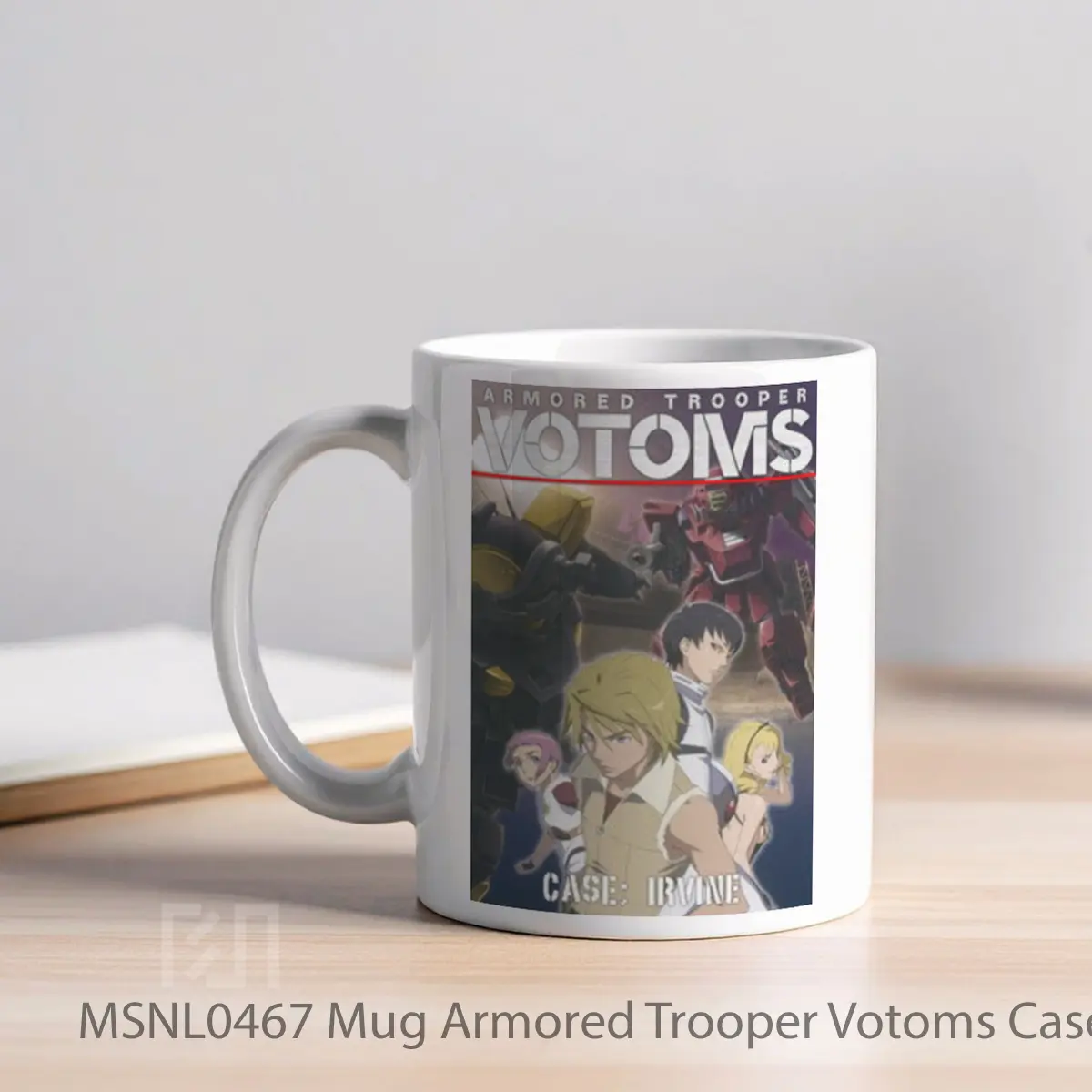 Mug Armored Trooper Votoms Case Irvine Gelas Keramik Tema Film MSNL0467 - Tampak Kiri