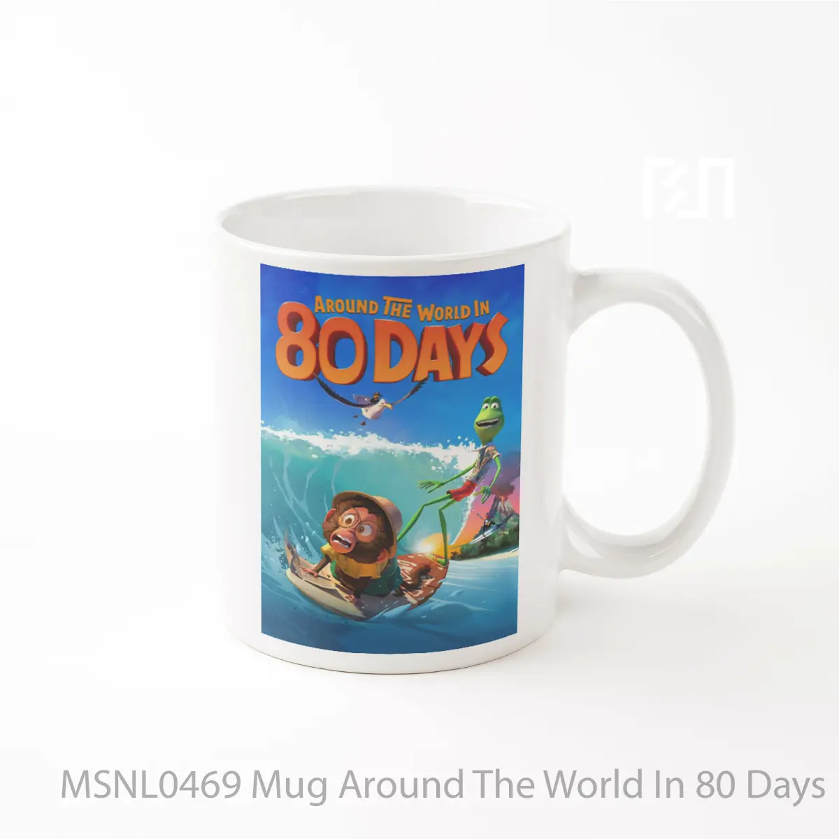 Mug Around The World In 80 Days Gelas Keramik Tema Film MSNL0469