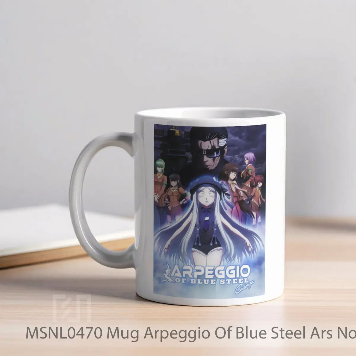 Mug Arpeggio Of Blue Steel Ars Nova Cadenza Gelas Keramik Tema Film MSNL0470 - Tampak Kiri
