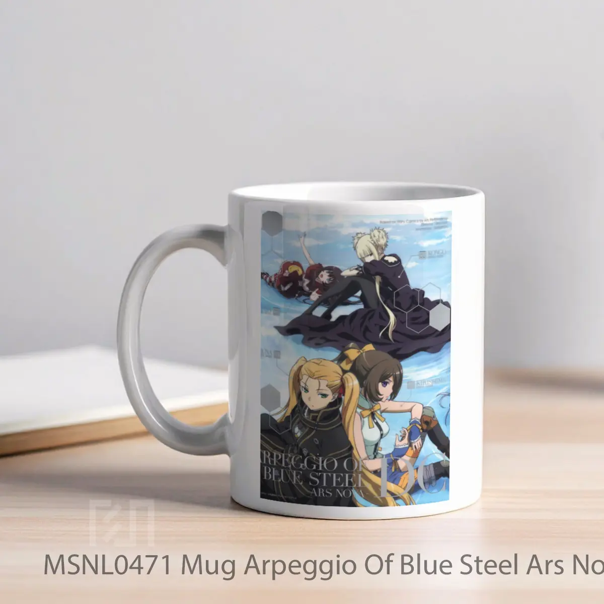Mug Arpeggio Of Blue Steel Ars Nova Dc Gelas Keramik Tema Film MSNL0471 - Tampak Kiri