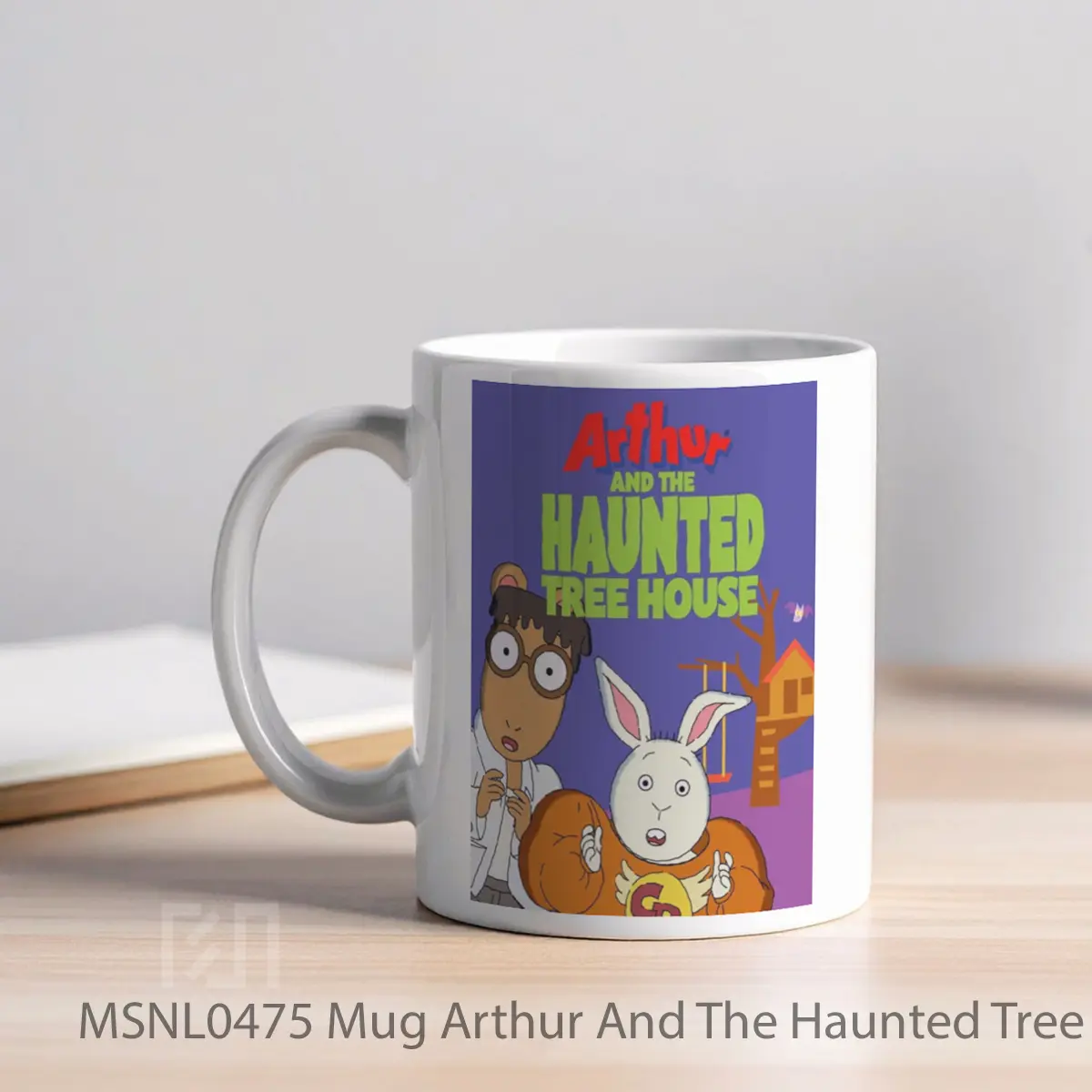 Mug Arthur And The Haunted Tree House Gelas Keramik Tema Film MSNL0475 - Tampak Kiri