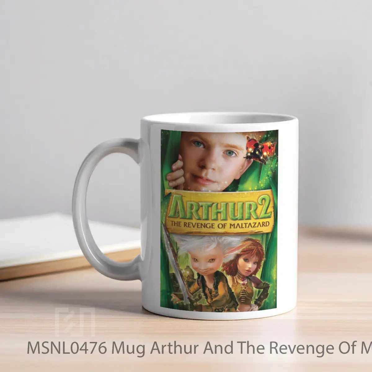 Mug Arthur And The Revenge Of Maltazard Gelas Keramik Tema Film MSNL0476 - Tampak Kiri