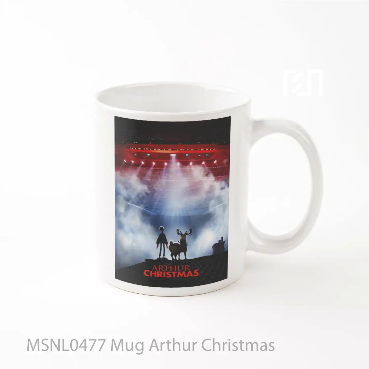 Mug Arthur Christmas Gelas Keramik Tema Film MSNL0477