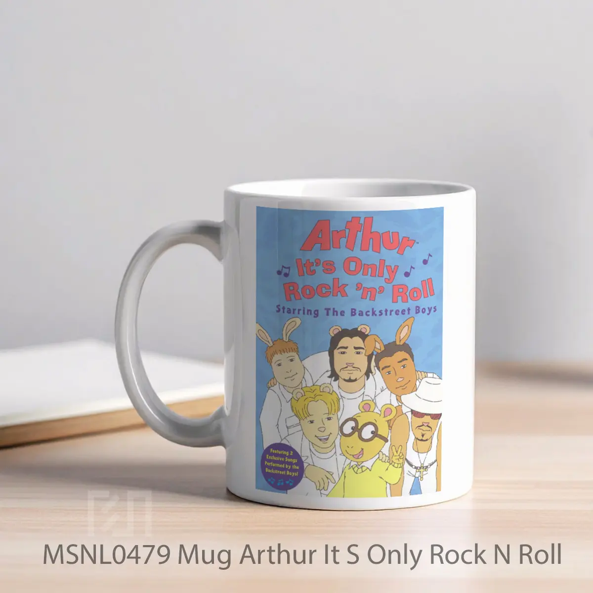 Mug Arthur It S Only Rock N Roll Gelas Keramik Tema Film MSNL0479 - Tampak Kiri