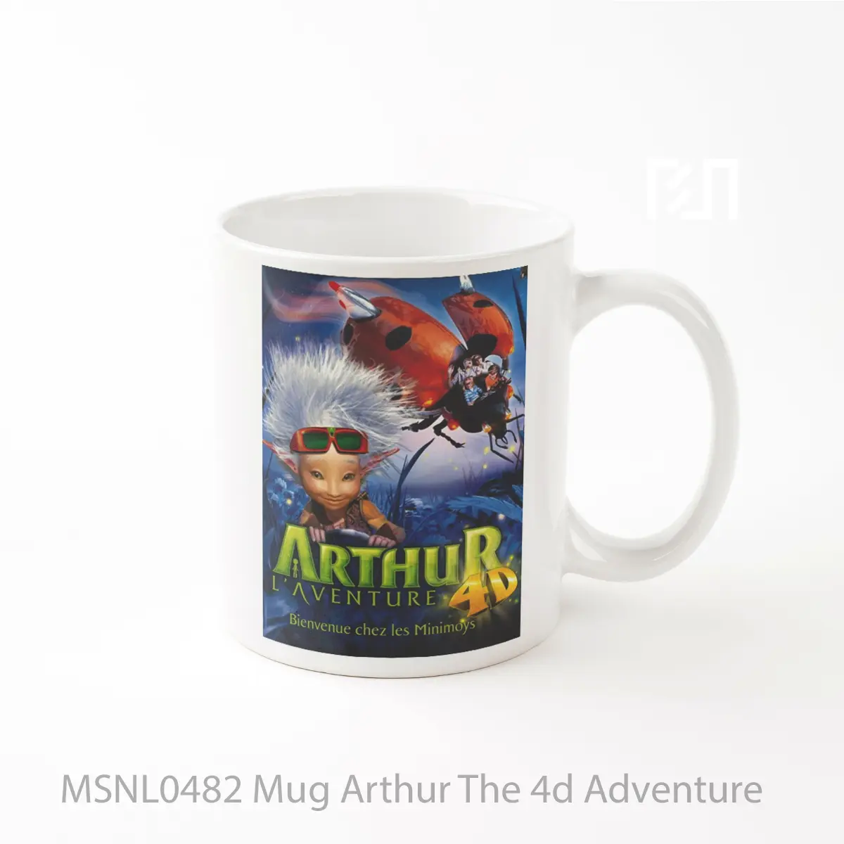 Mug Arthur The 4d Adventure Gelas Keramik Tema Film MSNL0482