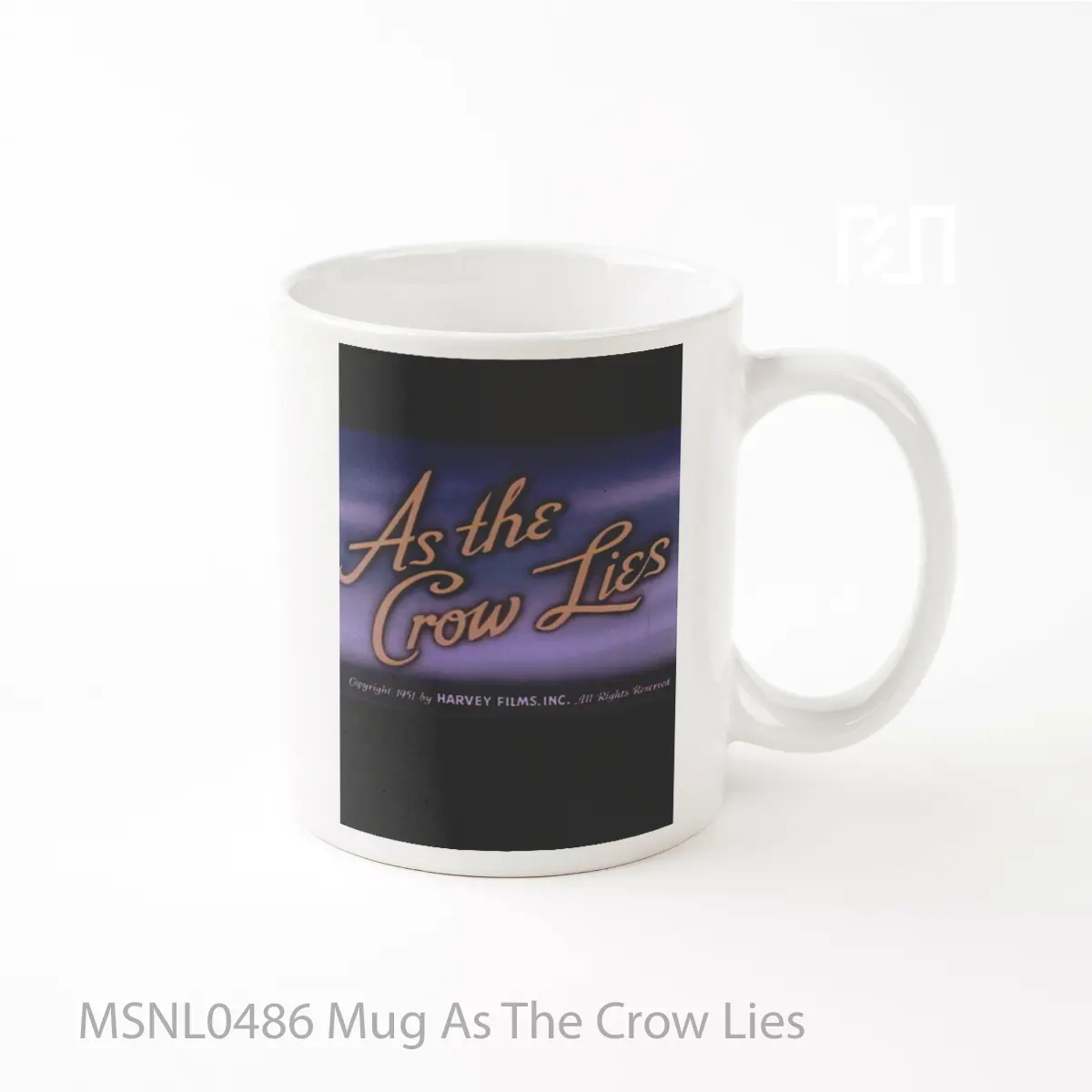 Mug As The Crow Lies Gelas Keramik Tema Film MSNL0486