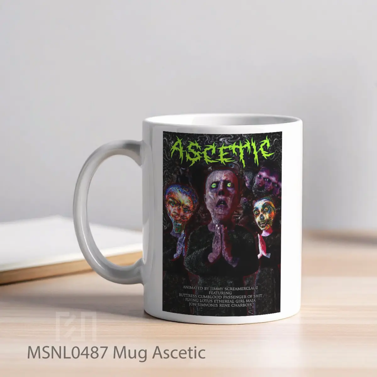 Mug Ascetic Gelas Keramik Tema Film MSNL0487 - Tampak Kiri
