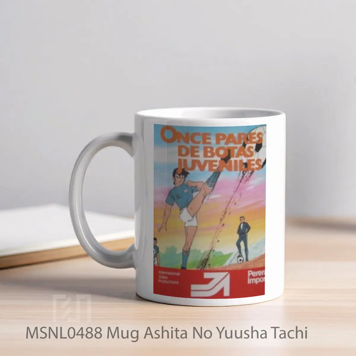Mug Ashita No Yuusha Tachi Gelas Keramik Tema Film MSNL0488 - Tampak Kiri