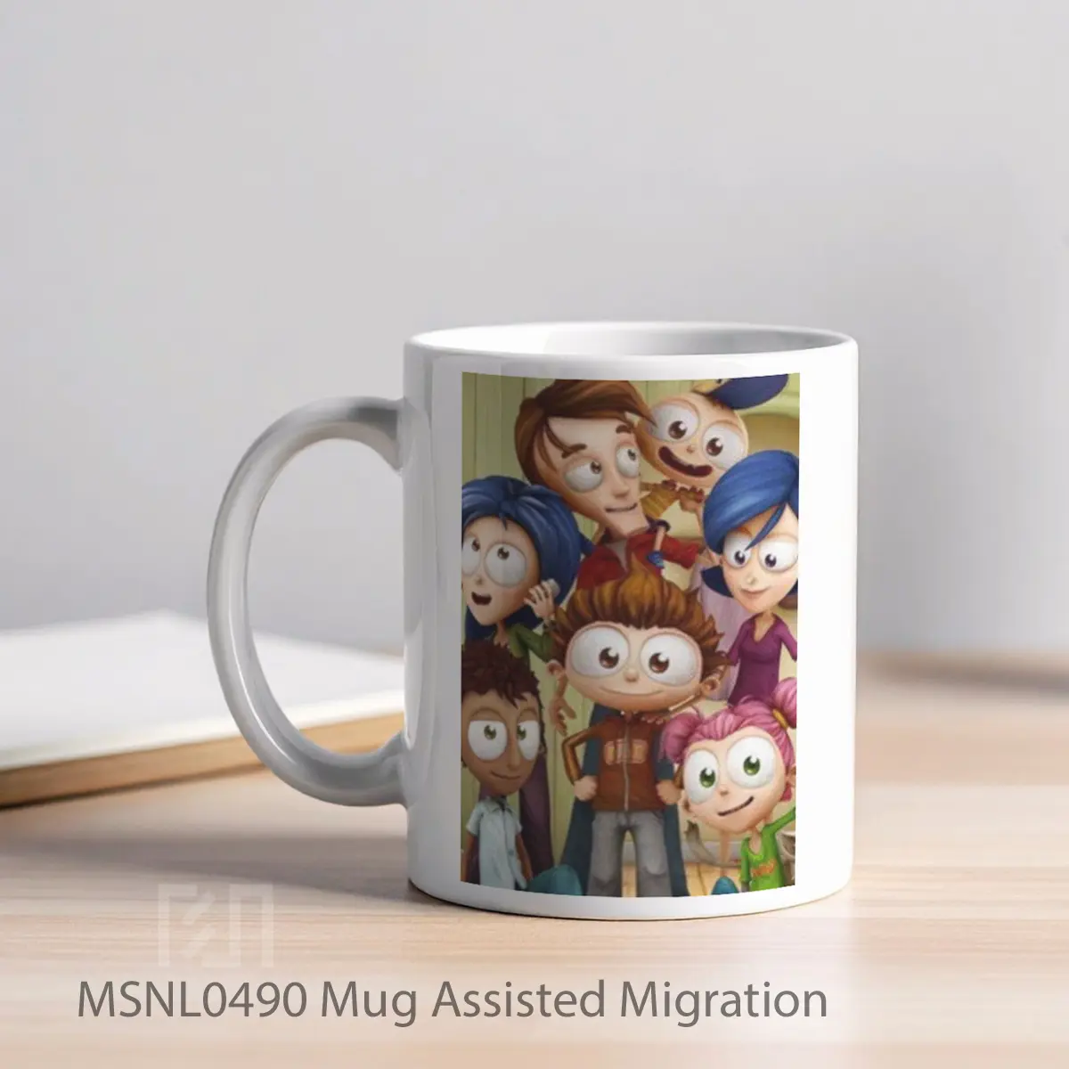 Mug Assisted Migration Gelas Keramik Tema Film MSNL0490 - Tampak Kiri