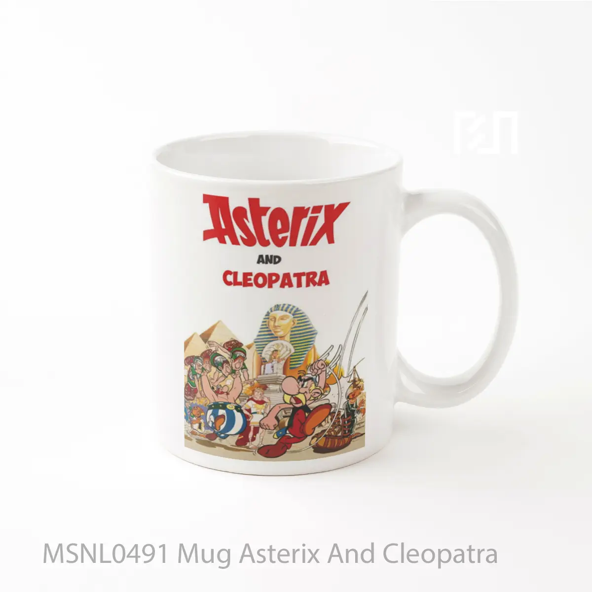 Mug Asterix And Cleopatra Gelas Keramik Tema Film MSNL0491