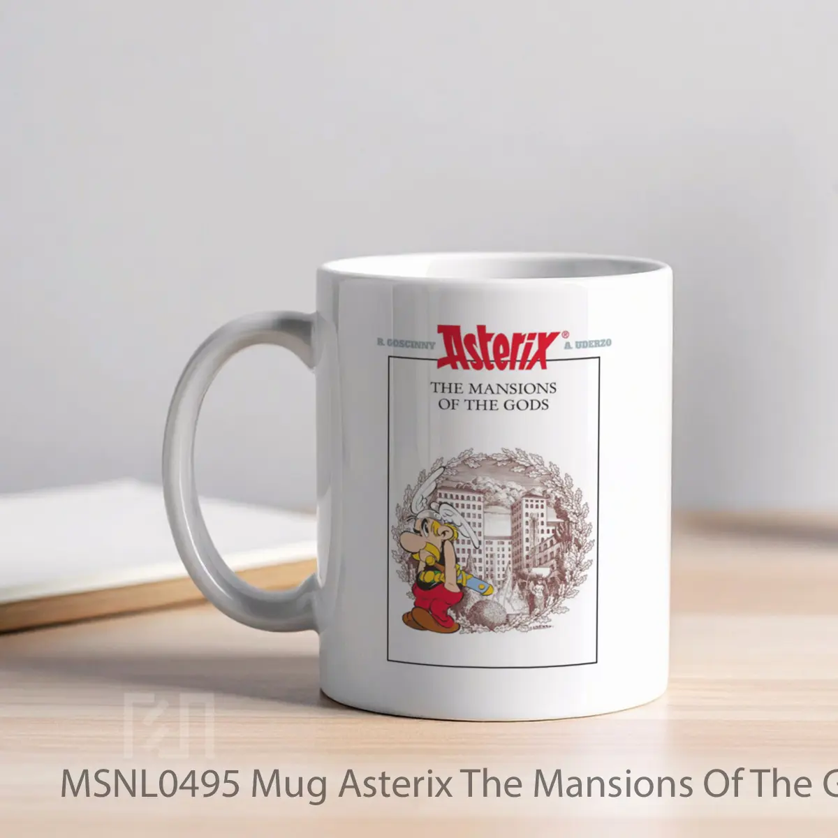 Mug Asterix The Mansions Of The Gods Gelas Keramik Tema Film MSNL0495 - Tampak Kiri