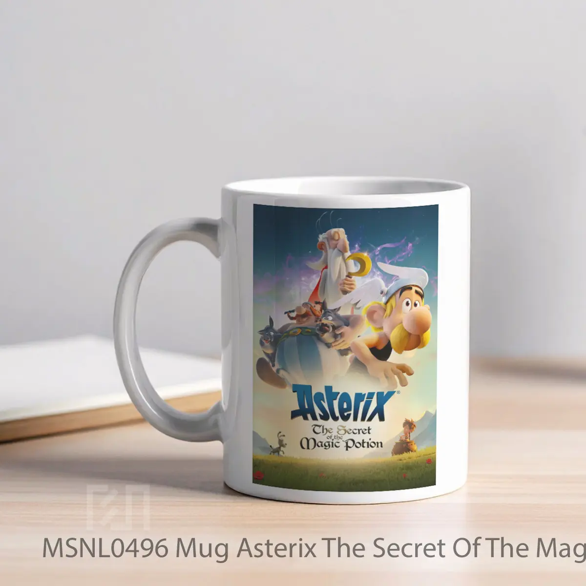 Mug Asterix The Secret Of The Magic Potion Gelas Keramik Tema Film MSNL0496 - Tampak Kiri