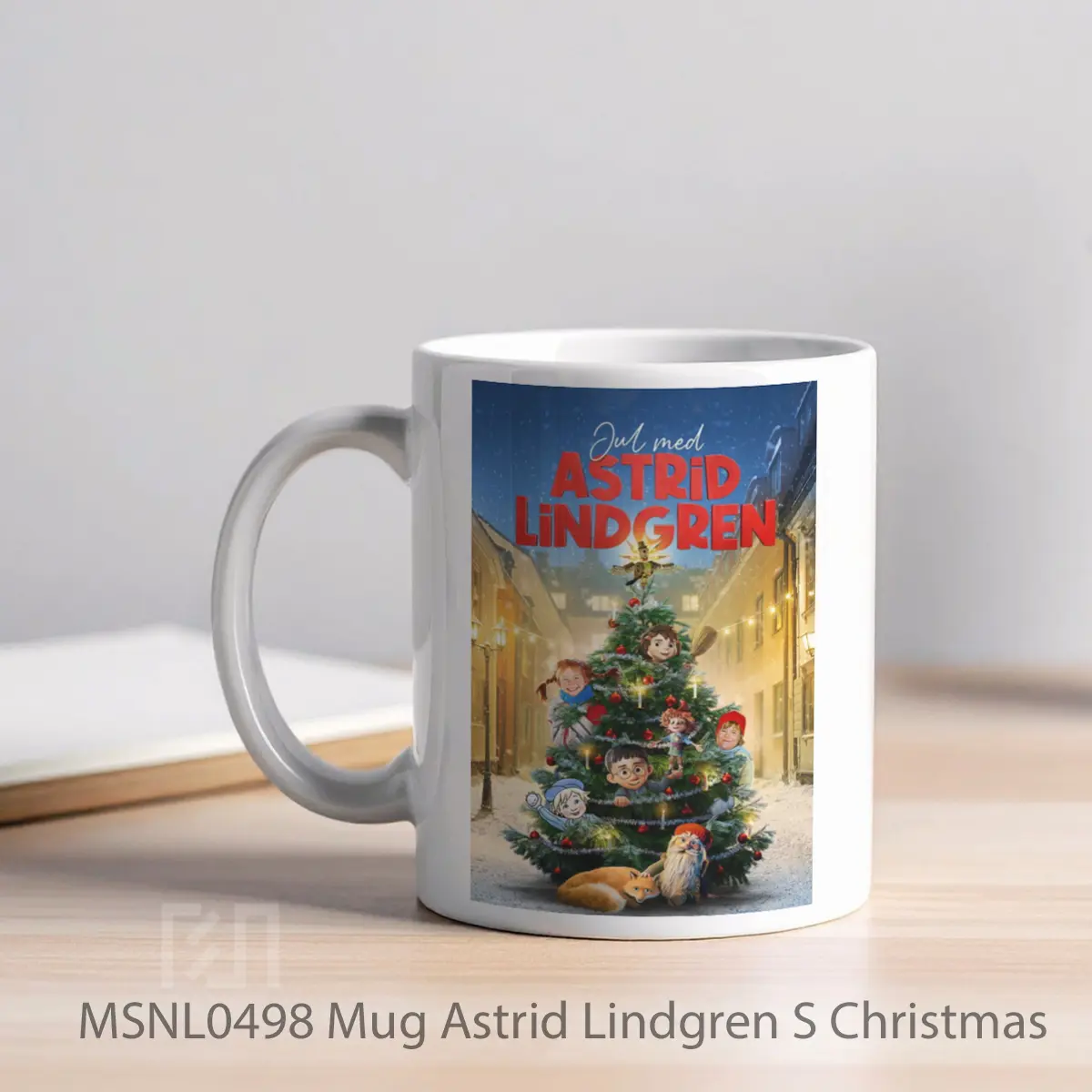 Mug Astrid Lindgren S Christmas Gelas Keramik Tema Film MSNL0498 - Tampak Kiri