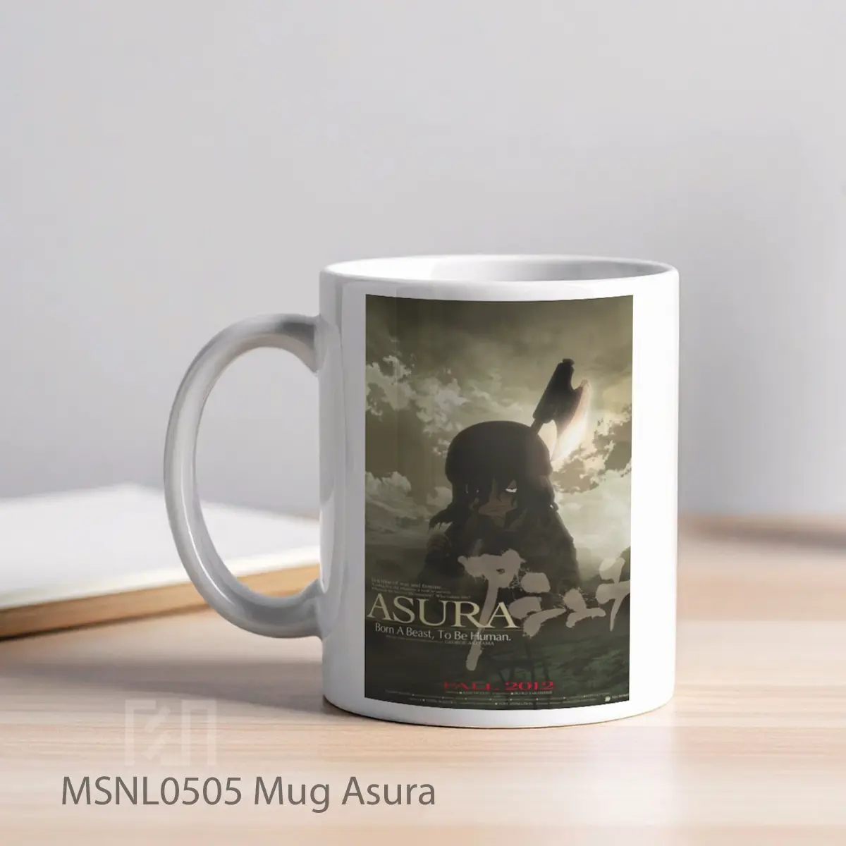Mug Asura Gelas Keramik Tema Film MSNL0505 - Tampak Kiri