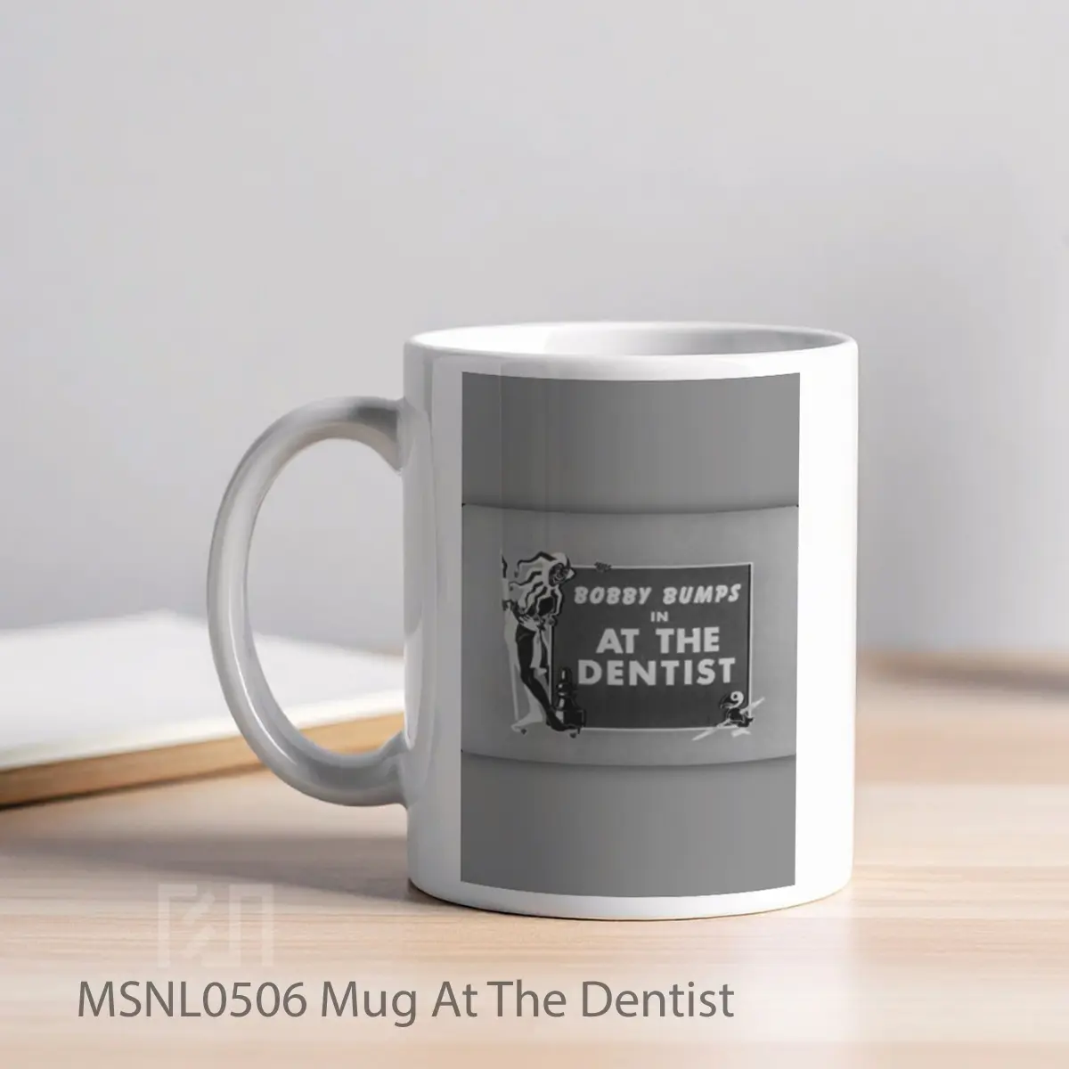 Mug At The Dentist Gelas Keramik Tema Film MSNL0506 - Tampak Kiri