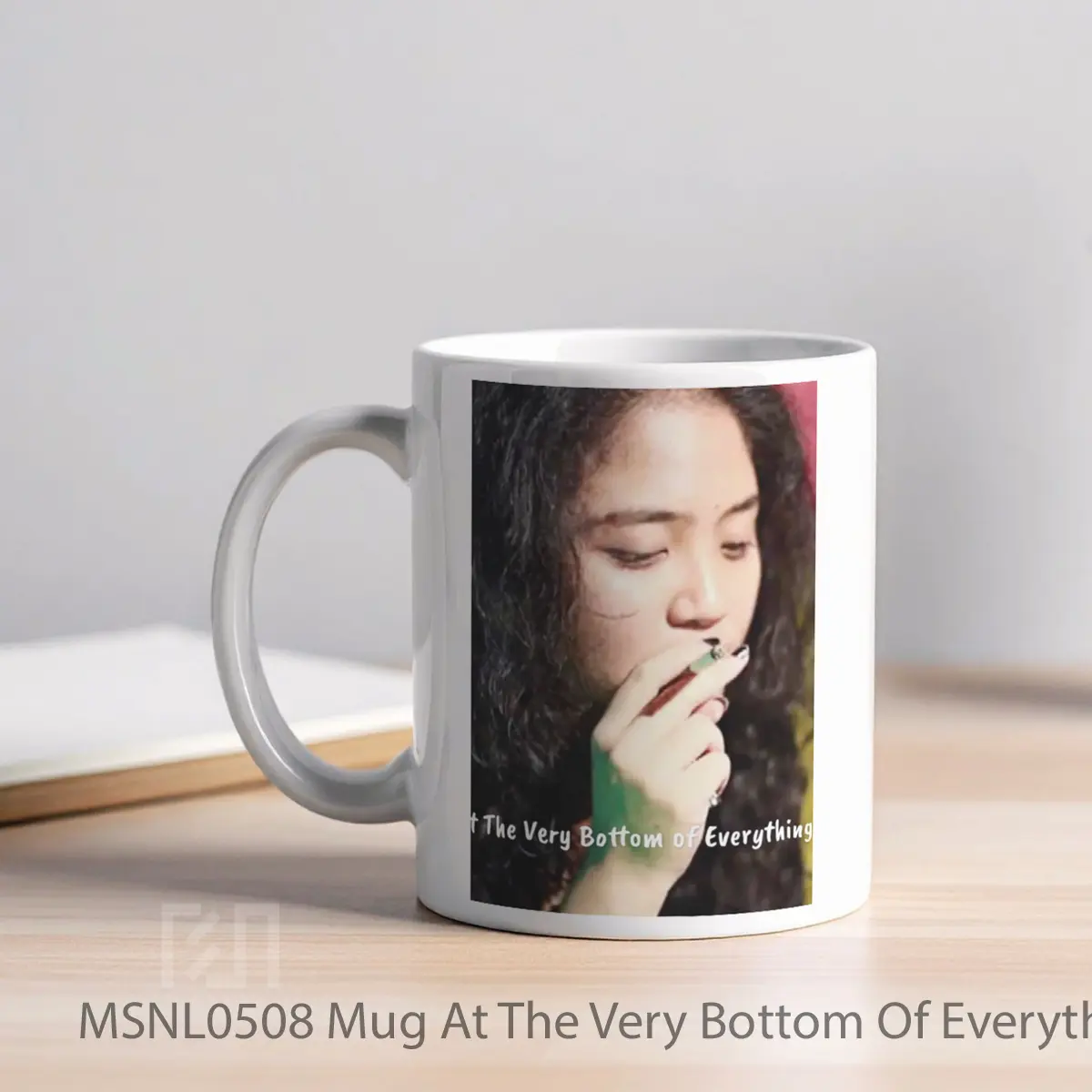 Mug At The Very Bottom Of Everything Gelas Keramik Tema Film MSNL0508 - Tampak Kiri