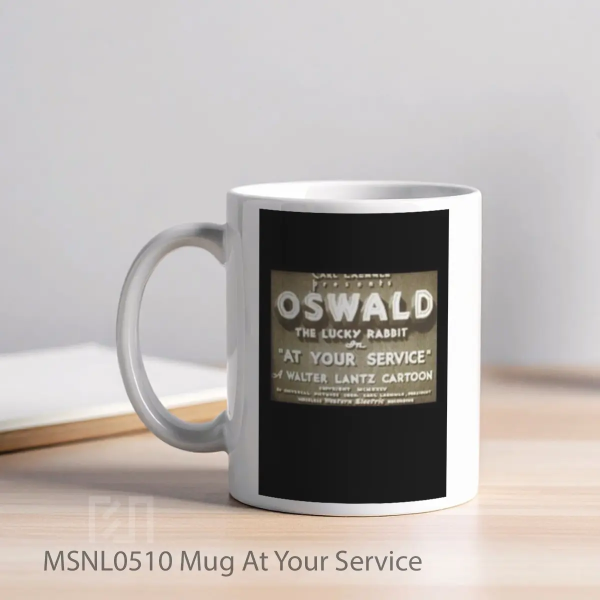 Mug At Your Service Gelas Keramik Tema Film MSNL0510 - Tampak Kiri