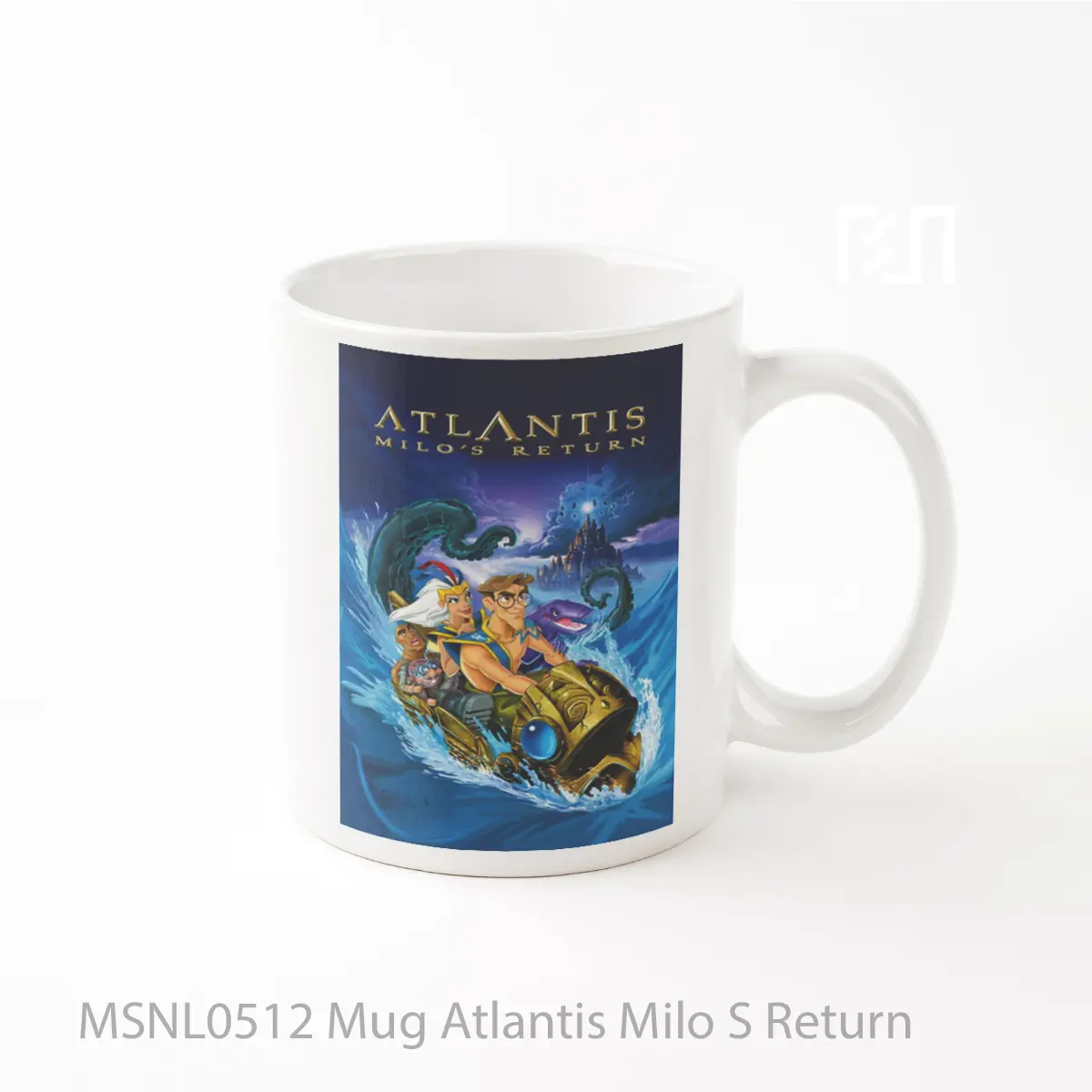 Mug Atlantis Milo S Return Gelas Keramik Tema Film MSNL0512