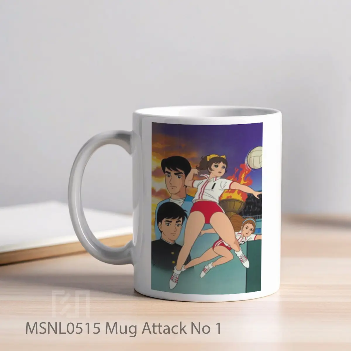 Mug Attack No 1 Gelas Keramik Tema Film MSNL0515 - Tampak Kiri