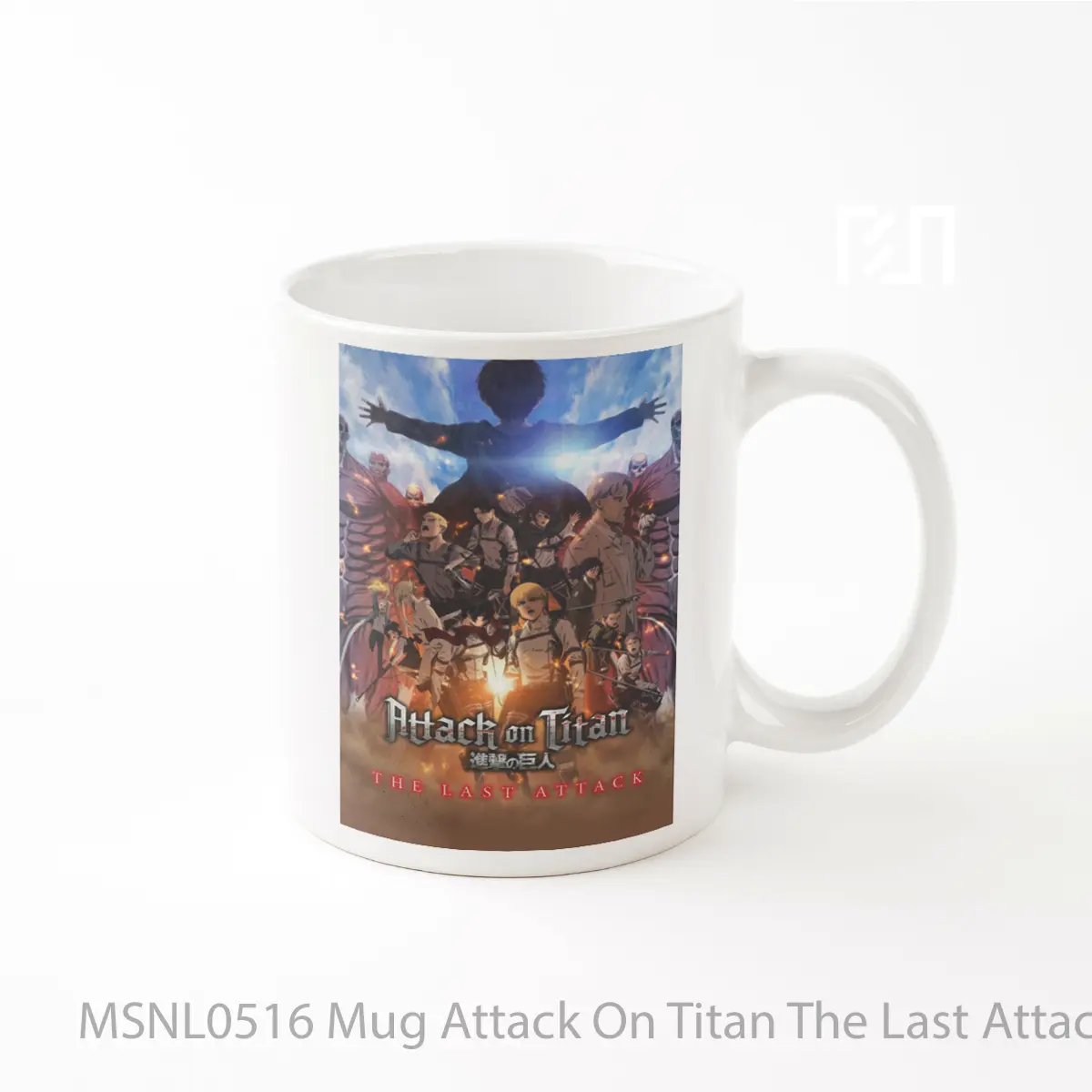 Mug Attack On Titan The Last Attack Gelas Keramik Tema Film MSNL0516