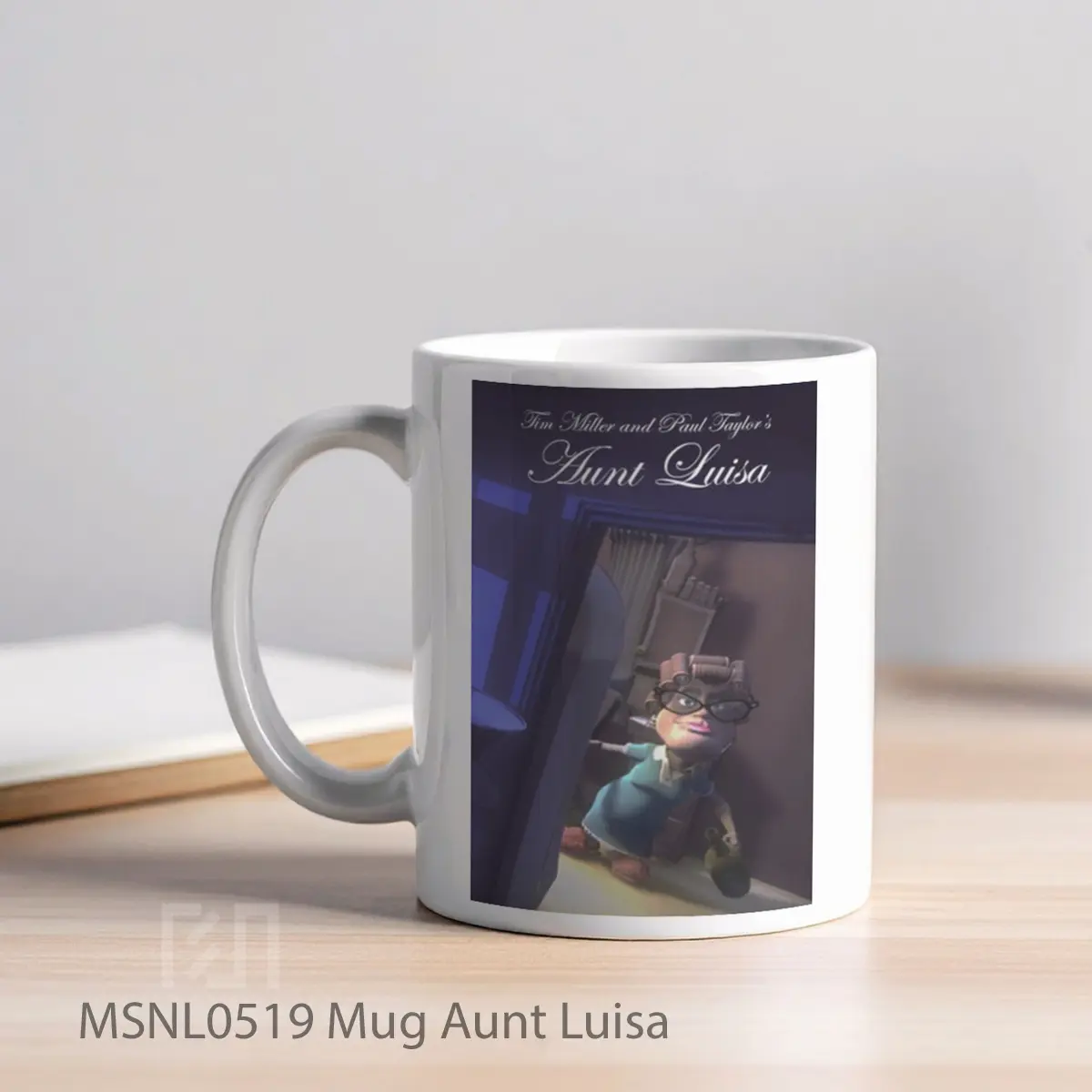 Mug Aunt Luisa Gelas Keramik Tema Film MSNL0519 - Tampak Kiri