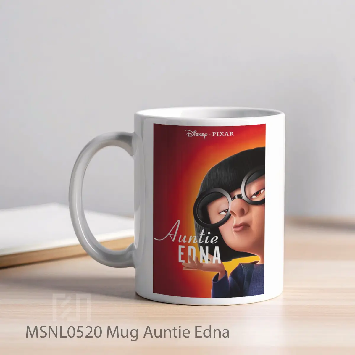 Mug Auntie Edna Gelas Keramik Tema Film MSNL0520 - Tampak Kiri