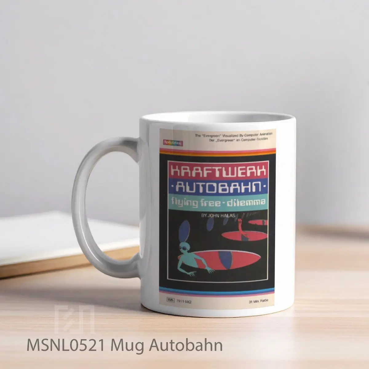 Mug Autobahn Gelas Keramik Tema Film MSNL0521 - Tampak Kiri