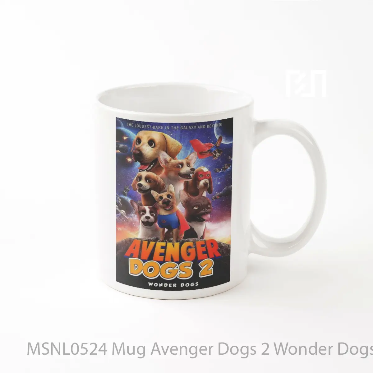 Mug Avenger Dogs 2 Wonder Dogs Gelas Keramik Tema Film MSNL0524