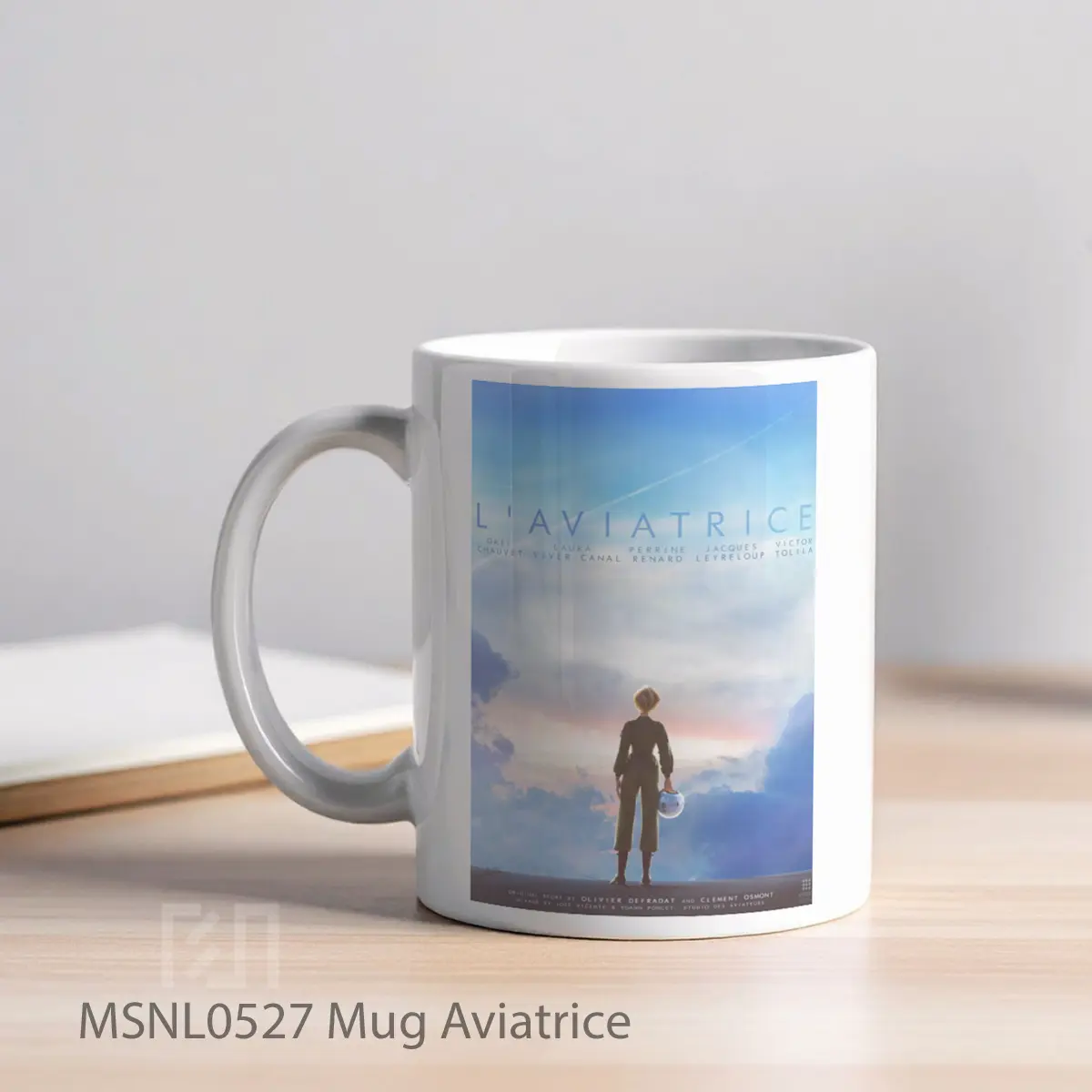 Mug Aviatrice Gelas Keramik Tema Film MSNL0527 - Tampak Kiri