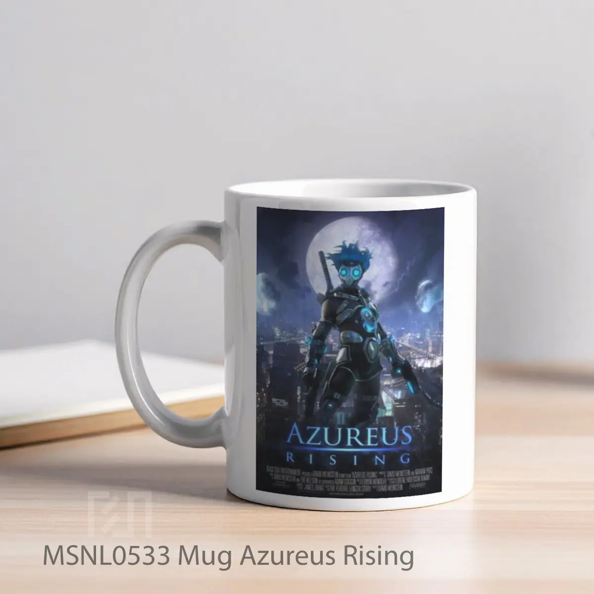 Mug Azureus Rising Gelas Keramik Tema Film MSNL0533 - Tampak Kiri